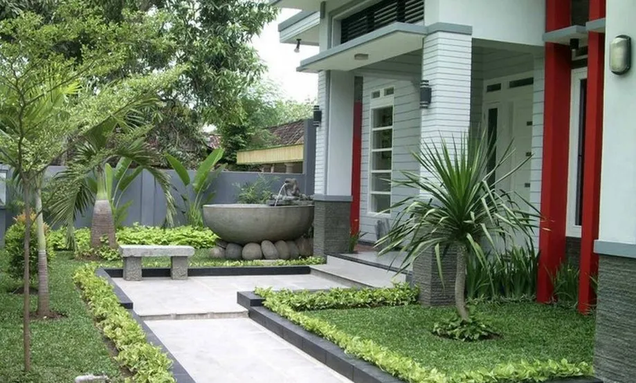 Cara Bikin Taman Depan Rumah Sederhana 01