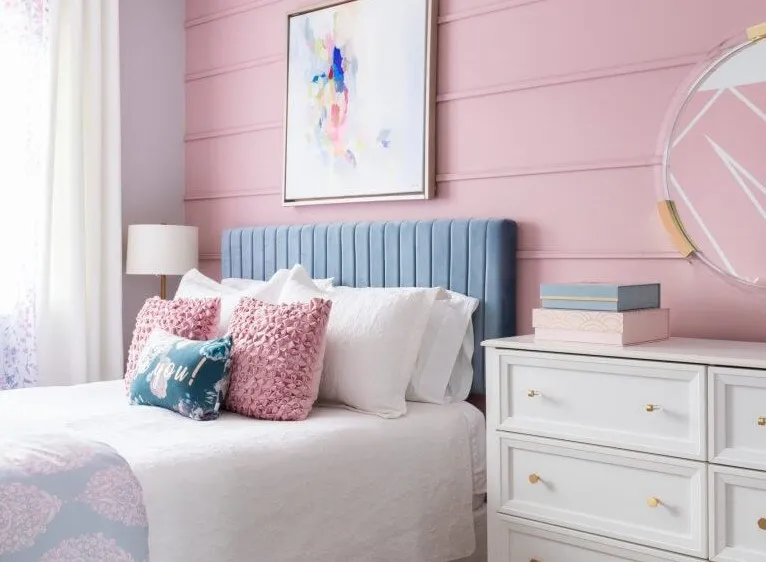 Cat Kamar Tidur Warna Pastel Pink