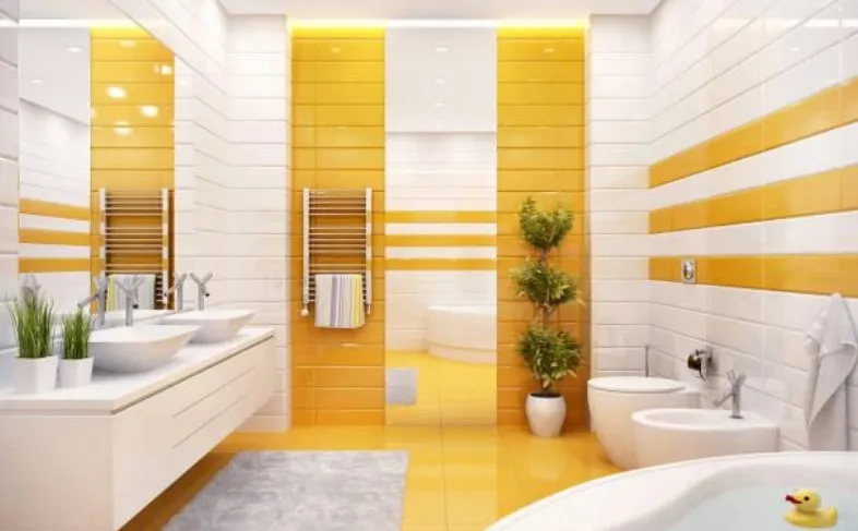 Warna Keramik Kamar Mandi yang Bagus Berwarna Kuning