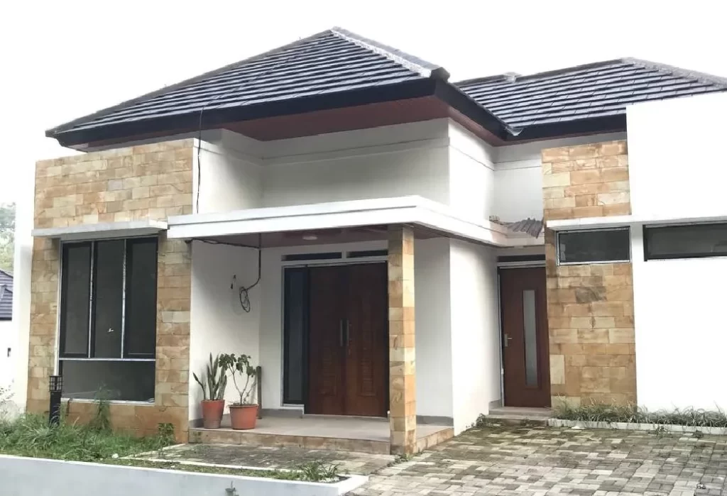 5. Tampak Depan Rumah Model Dak Teras Rumah Minimalis Modern Tropis