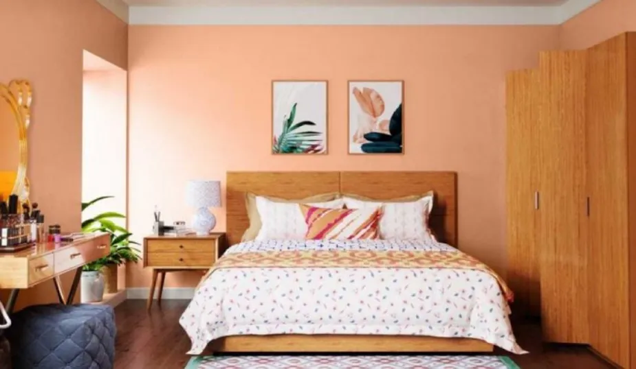 5. Warna Cat Rumah Sederhana Tapi Mewah Peach Sorbet