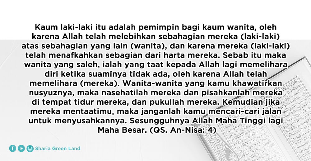 Suami adalah pemimpin dalam keluarga Surat An Nisa 4