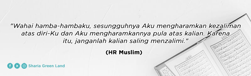 HR Muslim tentang larangan berbuat zalim
